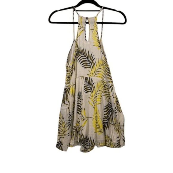 Coco + Jaimeson Beaded Gauzy Tropical Short Romper Spaghetti Straps Size Small - Picture 5 of 13